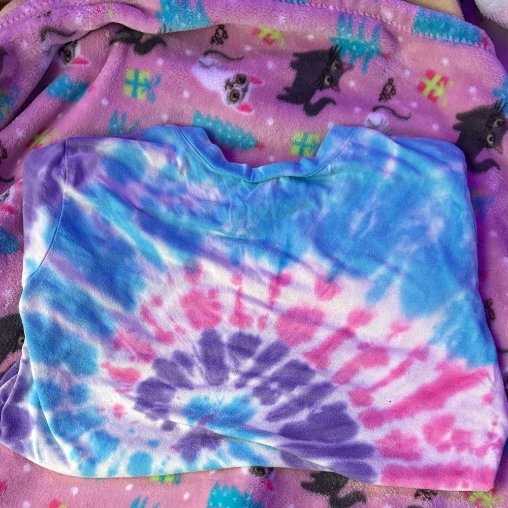 Tie-Dye Shirt in Blue and Pink